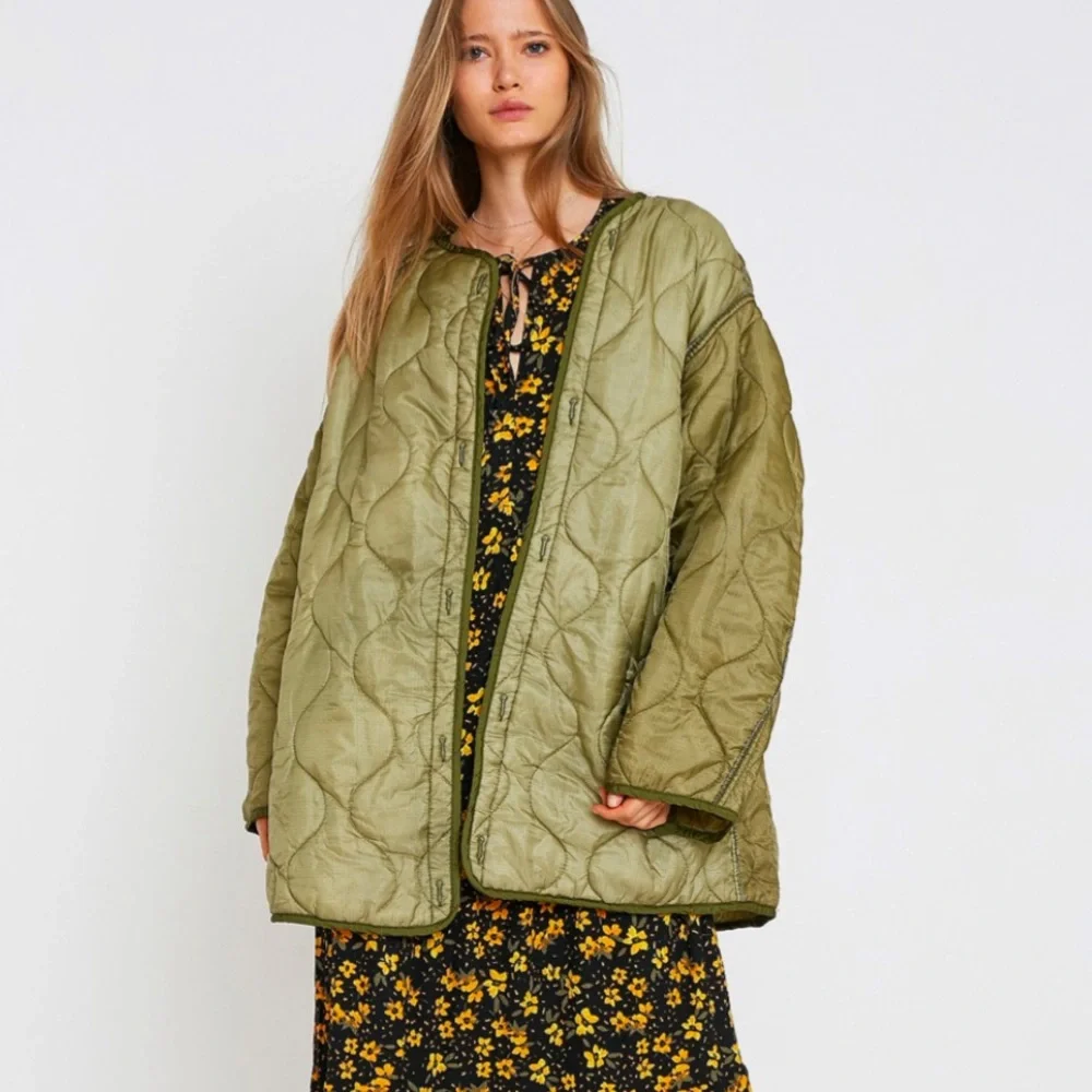 NWOT Olive Quilted Women's Jacket - Picture 3 of 10